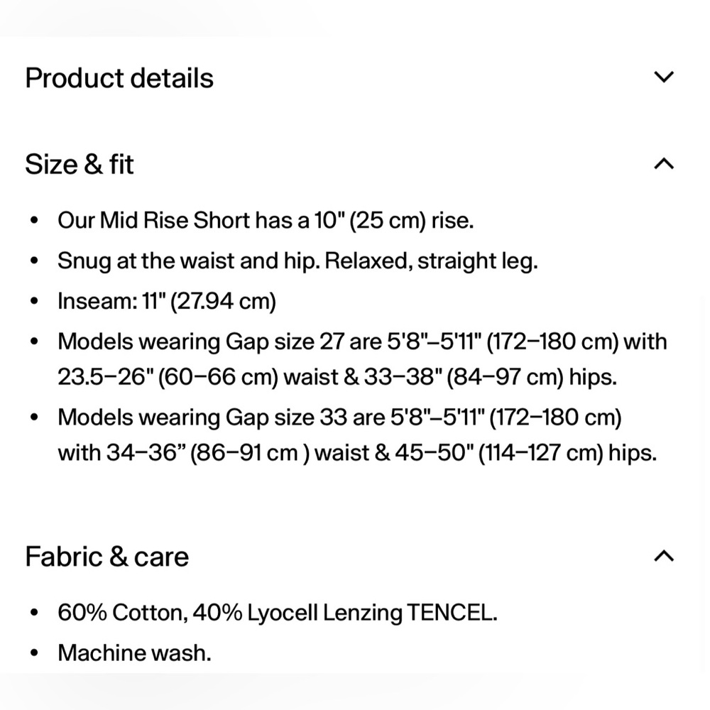 GAP Denim Bermudas Shorts - Picture 6 of 6